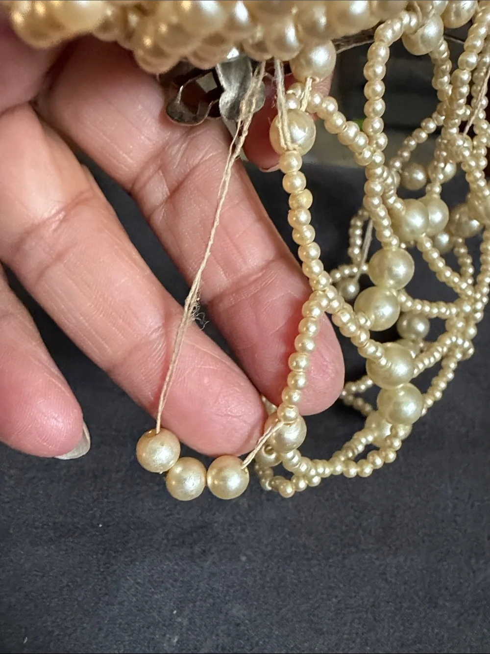 Vintage Pearl Accent Hair Clip Set – Women's Fashion Hair Accessories